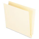 Manila End Tab Folders, 9.5" Front, 1-ply Straight Tabs, Letter Size, 100-box