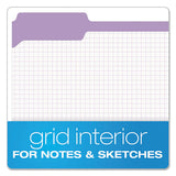 Double-ply Reinforced Top Tab Colored File Folders, 1-3-cut Tabs, Letter Size, Lavender, 100-box