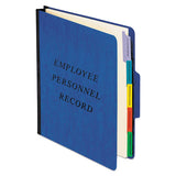 Vertical Style Personnel Folders, 1-3-cut Tabs, Center Position, Letter Size, Blue