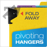 Hanging Style Personnel Folders, 1-3-cut Tabs, Center Position, Letter Size, Yellow