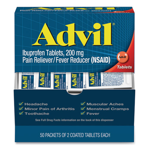 Ibuprofen Tablets, Two-packs, 50 Packs-box