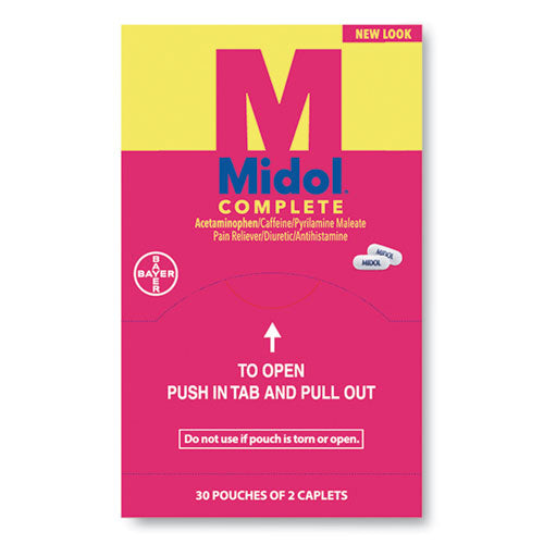 Complete Menstrual Caplets, Two-pack, 30 Packs-box
