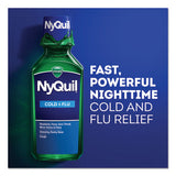 Nyquil Cold And Flu Nighttime Liquid, 12 Oz Bottle, 12-carton