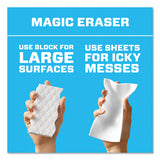 Magic Eraser Sheets, 3.5 X 5.8, 0.03" Thick, White, 16-pack