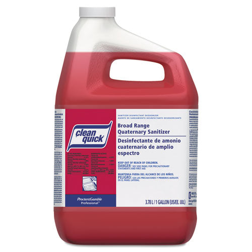 Broad Range Quaternary Sanitizer, Sweet Scent, 1 Gal Bottle, 3-carton