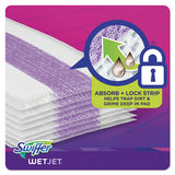 Wetjet System Refill Cloths, 11.3" X 5.4", White, 24-box, 4-ctn