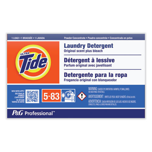Powder Laundry Detergent Plus Bleach, Original Scent, 1.4 Oz Vending Box, 156-carton