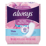 Thin Daily Panty Liners, Regular, 120-pack