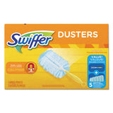 Dusters Starter Kit, Dust Lock Fiber, 6" Handle, Blue-yellow, 6-carton
