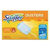 Dusters Starter Kit, Dust Lock Fiber, 6" Handle, Blue-yellow