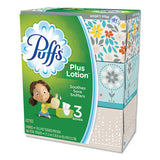 Plus Lotion Facial Tissue, 2-ply, White, 124 Sheets-box, 6 Boxes-pack, 4 Packs-carton