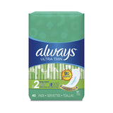 Ultra Thin Pads, Super Long 10 Hour, 40-pack, 6 Packs-carton