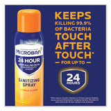 24-hour Disinfecting Sanitizing Spray, Citrus Scent, 15 Oz Aerosol Spray, 2/pack