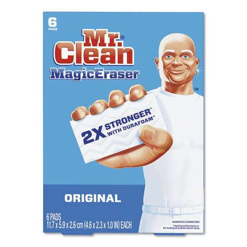 Magic Eraser, 2 3-10 X 4 3-5 X 1, White, 6-pack, 6 Pack-carton