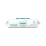 Sensitive Baby Wipes, 6.8 X 7, Unscented, White, 56-pack, 8-carton