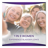 Discreet Incontinence Liners, Very Light, Long, 44-pack, 3 Packs-carton