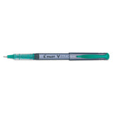 V Razor Point Liquid Ink Stick Marker Pen, 0.5mm, Black Ink, Gray Barrel, Dozen