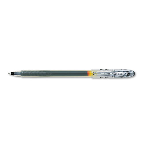 Neo-gel Stick Gel Pen, Fine 0.7mm, Black Ink-barrel, Dozen