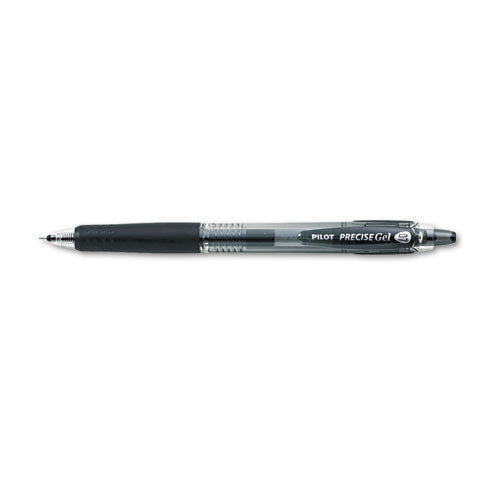 Precise Gel Begreen Retractable Gel Pen, Fine 0.7mm, Black Ink-barrel, Dozen