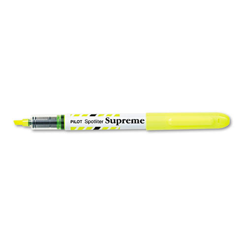 Spotliter Supreme Highlighter, Chisel Tip, Fluorescent Yellow, Dozen