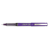 Precise V5 Stick Roller Ball Pen, 0.5mm, Purple Ink-barrel, Dozen