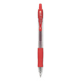 G2 Premium Retractable Gel Pen, 0.5 Mm, Red Ink, Smoke Barrel, Dozen