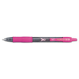 G2 Premium Breast Cancer Awareness Retractable Gel Pen, 0.7mm, Black Ink, Dozen