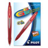 G6 Retractable Gel Pen, Fine 0.7mm, Black Ink, Black Barrel