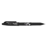 Frixion Ball Erasable Stick Gel Pen, Fine 0.7mm, Black Ink, Black Barrel