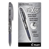 Frixion Point Erasable Stick Gel Pen, Extra-fine 0.5mm, Black Ink, Black Barrel