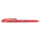 Frixion Point Erasable Stick Gel Pen, Extra-fine 0.5mm, Red Ink, Red Barrel