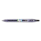 B2p Bottle-2-pen Recycled Retractable Gel Pen, 0.7mm, Black Ink, Translucent Blue Barrel