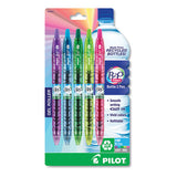 B2p Bottle-2-pen Recycled Retractable Gel Pen, 0.7mm, Purple Ink, Translucent Blue Barrel