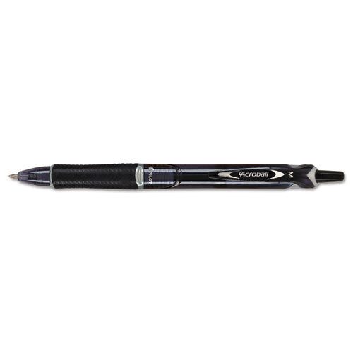 Acroball Colors Advanced Ink Retractable Ballpoint Pen, 1mm, Black Ink-barrel