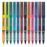 Precise V5 Stick Roller Ball Pen, Fine 0.5mm, Assorted Ink-barrel, Dozen