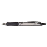 Acroball Pro Retractable Ballpoint Pen, 1 Mm, Black Ink, Silver Barrel, Dozen