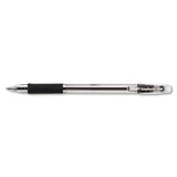 Easytouch Stick Ballpoint Pen, Fine 0.7mm, Blue Ink, Clear Barrel, Dozen