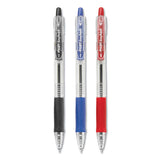 Easytouch Retractable Ballpoint Pen, Medium 1mm, Blue Ink, Clear Barrel, Dozen