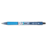 B2p Bottle-2-pen Retractable Ballpoint Pen, 0.7mm, Black Ink, Translucent Blue Barrel, Dozen