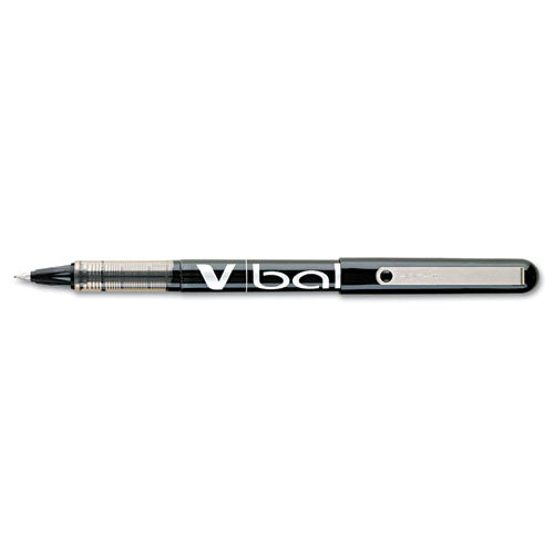 Vball Liquid Ink Stick Roller Ball Pen, Fine 0.7mm, Black Ink-barrel, Dozen