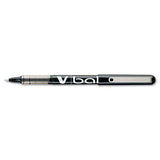 Vball Liquid Ink Stick Roller Ball Pen, Fine 0.7mm, Black Ink-barrel, Dozen