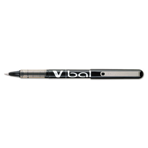 Vball Liquid Ink Stick Roller Ball Pen, 0.5mm, Black Ink-barrel, Dozen