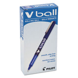 Vball Liquid Ink Stick Roller Ball Pen, 0.5mm, Blue Ink-barrel, Dozen