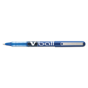 Vball Liquid Ink Stick Roller Ball Pen, 0.5mm, Blue Ink-barrel, Dozen