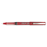 Precise V5 Stick Roller Ball Pen, Extra-fine 0.5mm, Red Ink-barrel, Dozen