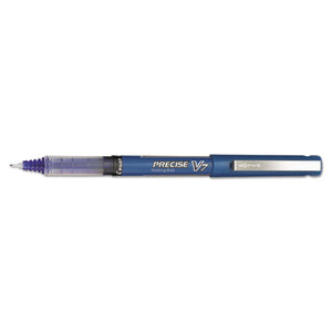 Precise V7 Stick Roller Ball Pen, Fine 0.7mm, Blue Ink-barrel, Dozen