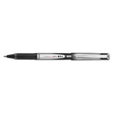 Vball Grip Liquid Ink Stick Roller Ball Pen, 0.5mm, Black Ink, Black-white Barrel, Dozen