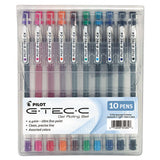 G-tec-c Ultra Stick Gel Pen, Ultra-fine 0.4 Mm, Black Ink, Clear Barrel, Dozen