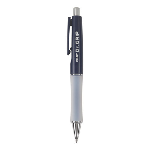 Dr. Grip Retractable Ballpoint Pen, Medium 1mm, Blue Ink, Navy Barrel