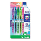 B2p Bottle-2-pen Recycled Retractable Gel Pen, 0.7mm, Assorted Ink-barrel, 4-pack